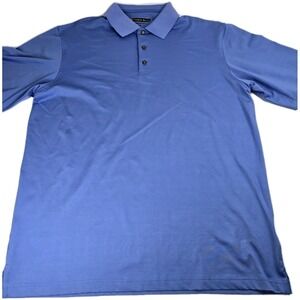 Pebble Beach Golf Polo Shirt Mens XL‎ Blue Performance Summer Activewear Soccer
